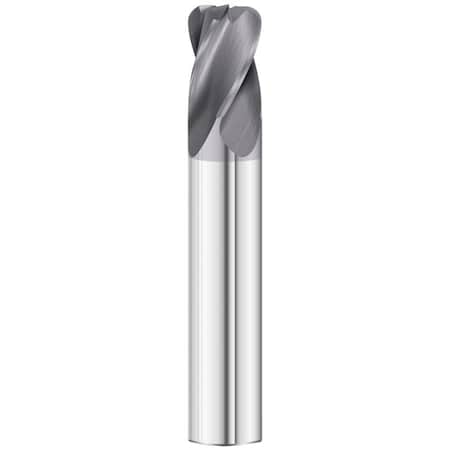 4-Flute - 30Â° Helix - 3200 GP End Mills, TIALN, RH Spiral, Corner Radius, Stub, 3/16 -  FULLERTON TOOL, 31960